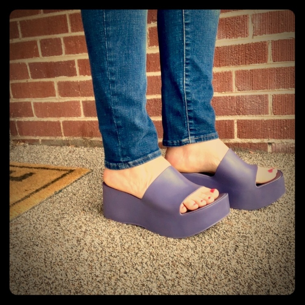 Purple Platform Sandals